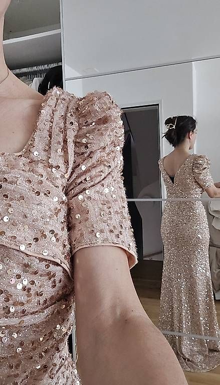 Vestiti: Abendkleid gold gr. 36  – Usato da Zell ZH venduto da fil_zw9l 4