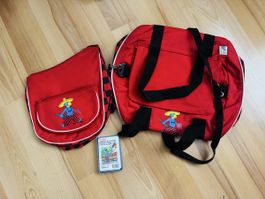 Globi Tasche und Spielkarten