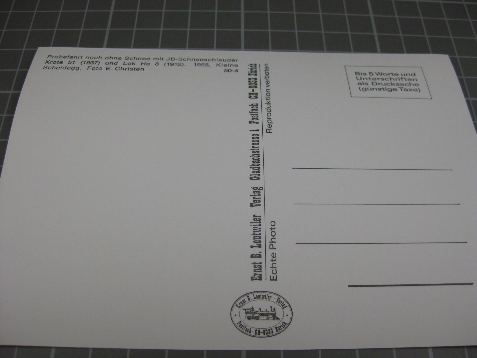 Cartoline postali: AK Kleine Scheidegg mit Schneeschleuder  – Nuovo (secondo la descrizione) da Malters venduto da Marosko 1