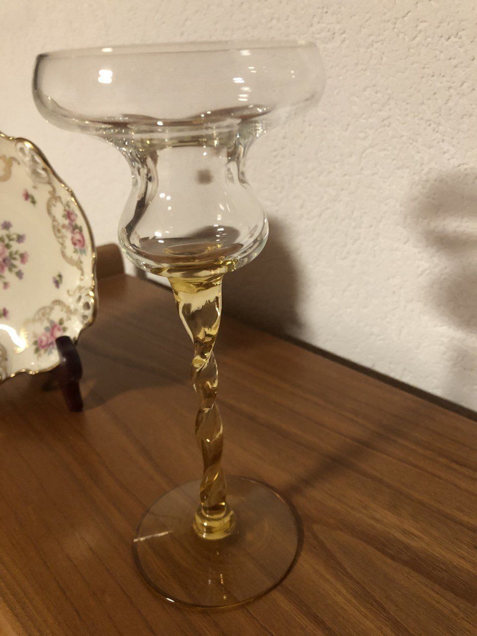 Portacandele: 2 Kerzenhalter aus Glas – Usato da Winkel venduto da Kade50 1