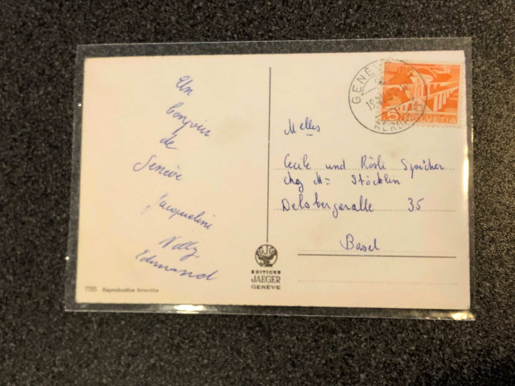 Cartoline postali: GENEVE COINTRIN 1957 - schöne Mehrbild-Ansichtskarte – Usato da Lufingen venduto da philatelieshop 1