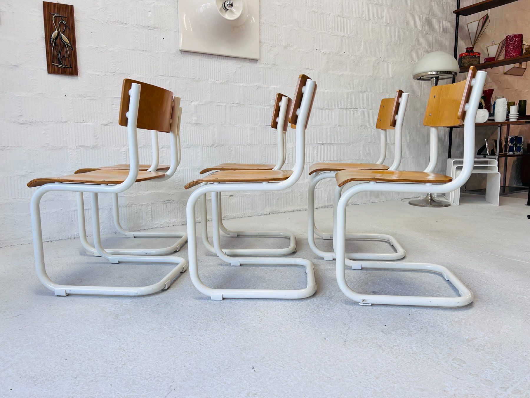 Stühle: Vintage Freischwinger Stühle - RUMAS - Denmark – Gebraucht aus Walzenhausen von stilvollwohnen 9