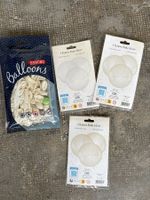 Lot de ballons dorés et transparents - Fête réussie!