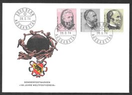 FDC Serie 553-555 ET 28.3.1974 schön illustriert