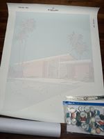 Malen nach Zahlen Set, Villa mit Pool