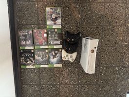 Spielkonsole Microsoft Xbox 360 mit 3 Controllern 6 Spiele