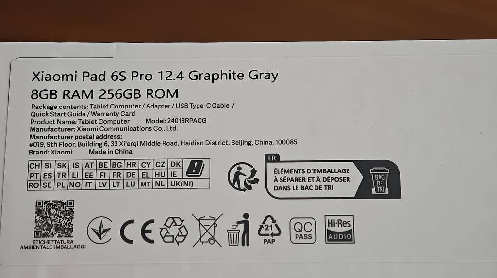 Tablet PC: Xiaomi Pad 6S Pro – Usato da Zürich venduto da Bull87 1