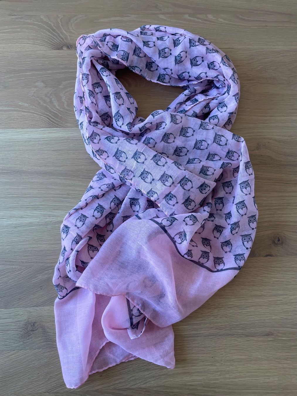 Foulard & Sciarpe: Rosa Schal mit Eulen – Usato da Chur venduto da adien