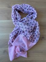 Rosa Schal mit Eulen