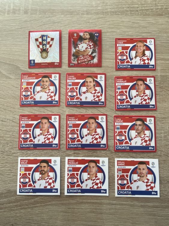 Kroatien Fussball Sticker EM 2024 - Top Zustand! (Neu (gemäss ...