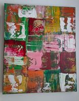 Gemälde Farbenfroh handmade 50×60×4