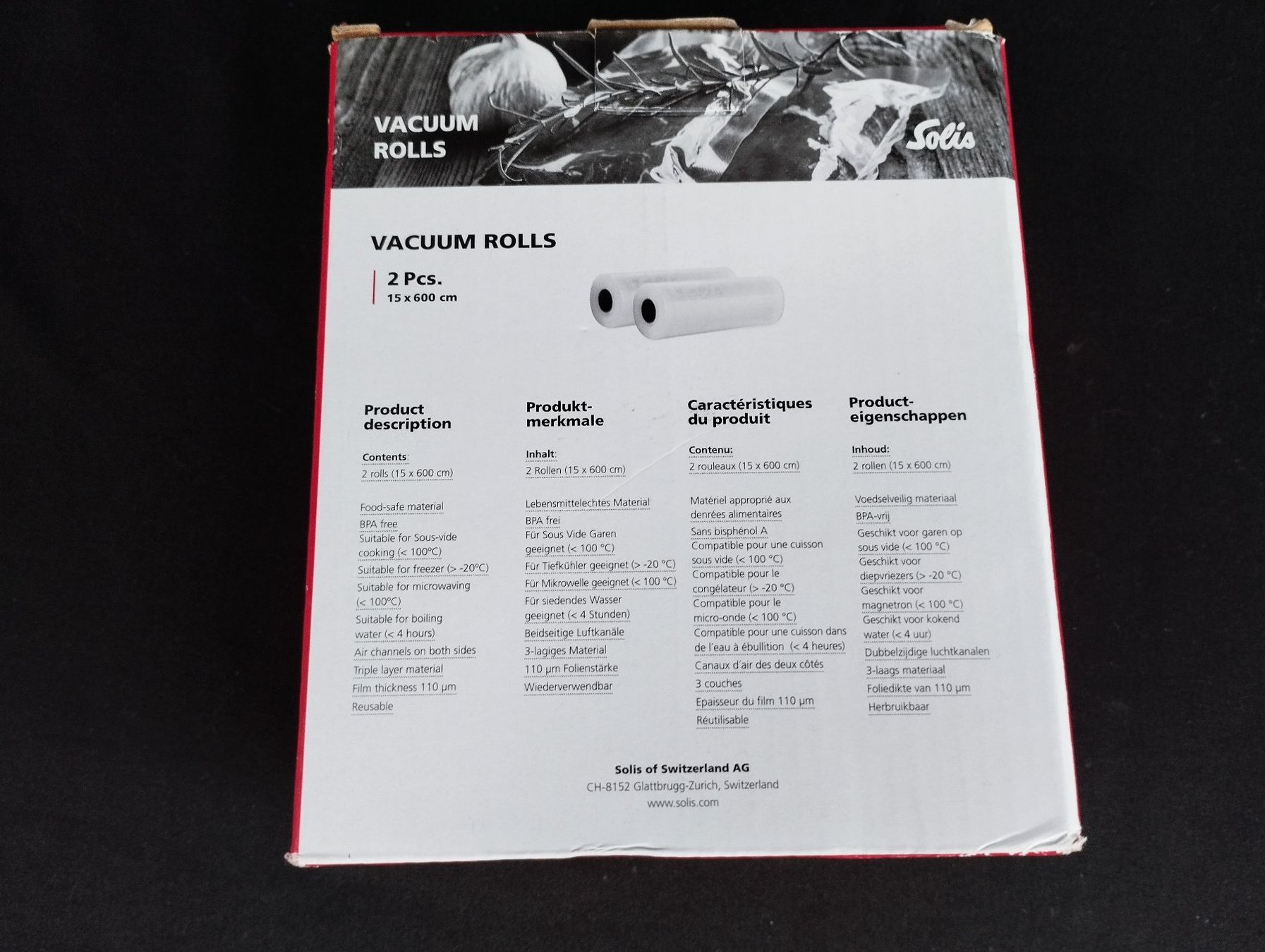 Solis Appareils de cuisine: SOLIS Vacuum Rolls 2er Pack – D'occasion à Schübelbach par Restwert_Schubelbach 5