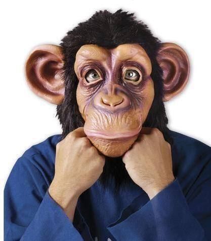 Maschere: Comical Chimp Maske Schimpanse – Nuovo e nell'imballaggio originale da Ennetbürgen venduto da open24shop