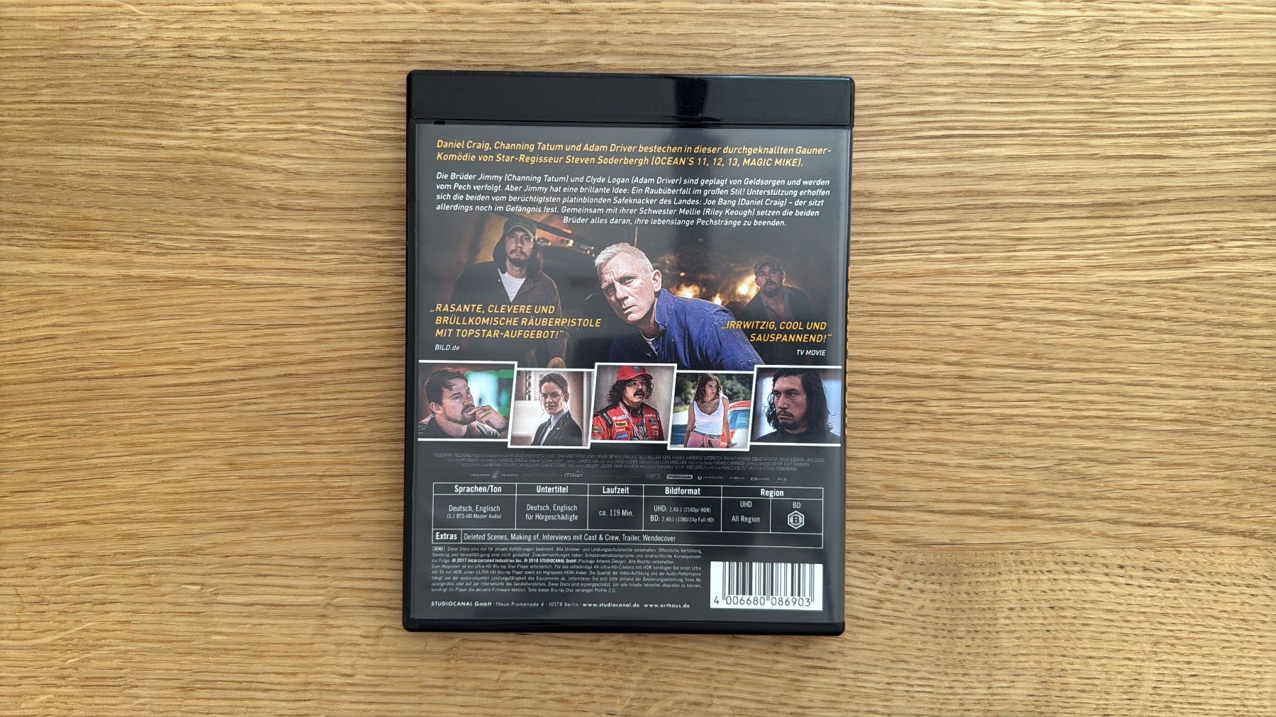 Tutti i DVDs: Logan Lucky - 4K UHD Blu-Ray – Usato da Wallisellen venduto da Art_Vendorlay 1
