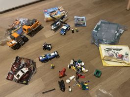 LEGO Sammlung, Shell Ferrari, Polizei, Helikopter, Auto