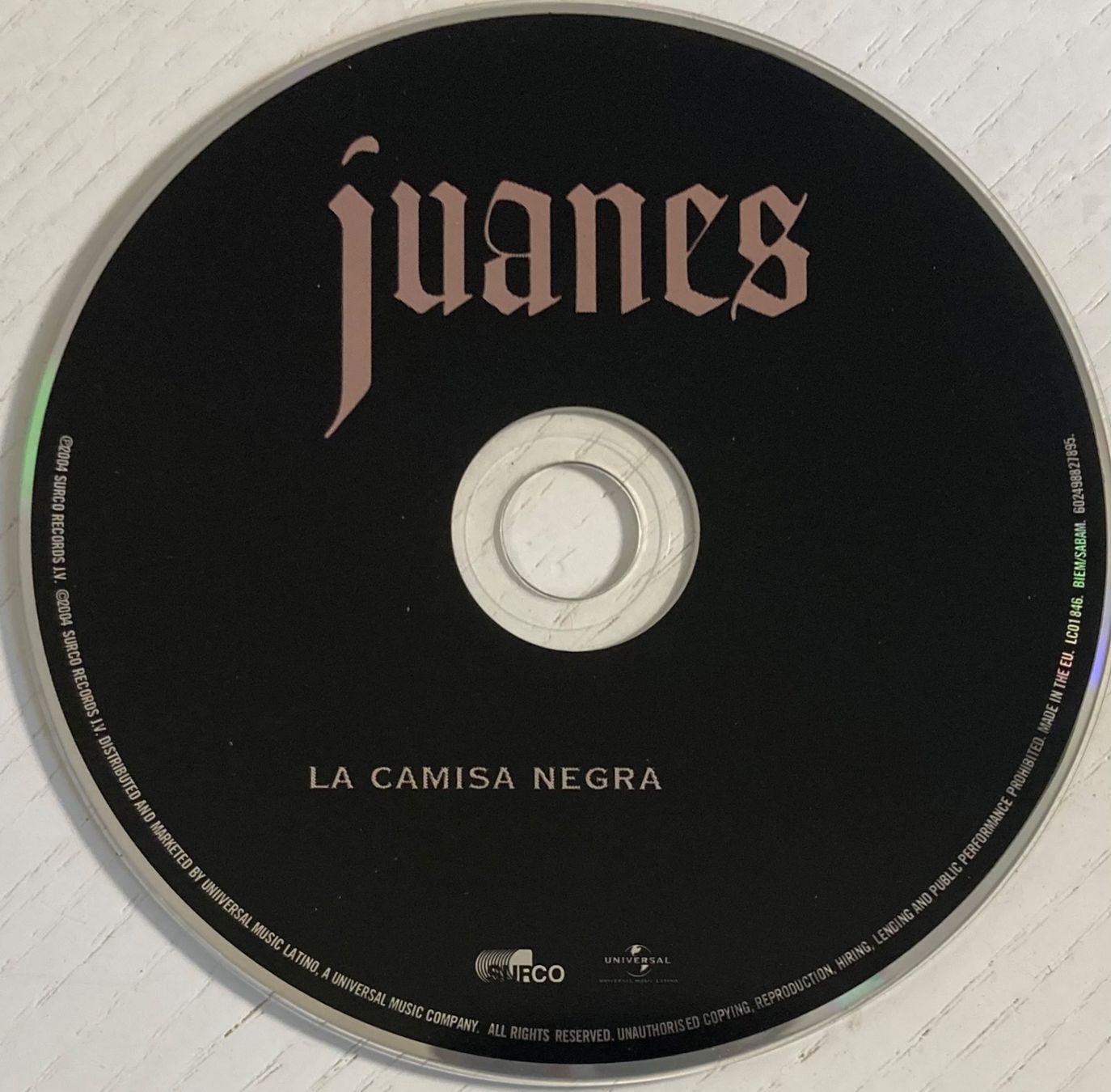 CD: JUANES - LA CAMISA NEGRA – Usato da Poliez-Pittet venduto da Newtown-Records 2