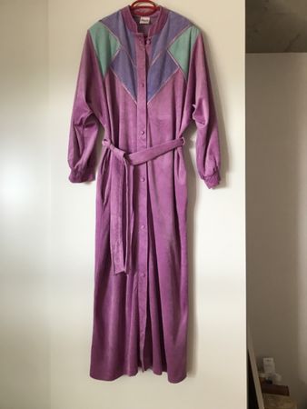 Robe de chambre vintage velours côtelé Ringella T40/42