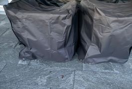 2x Gartenmöbel Schutz für Sessel 80x80x90cm/LxWxH Winterfest