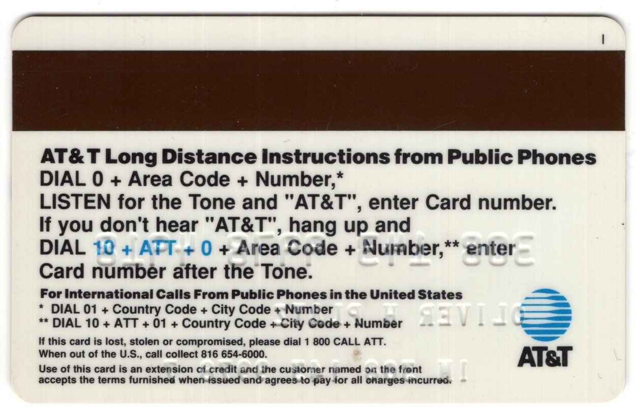 Schede telefoniche: personalisierte AT&T Telefonkarte – Usato da Eglisau venduto da Chperfins 1