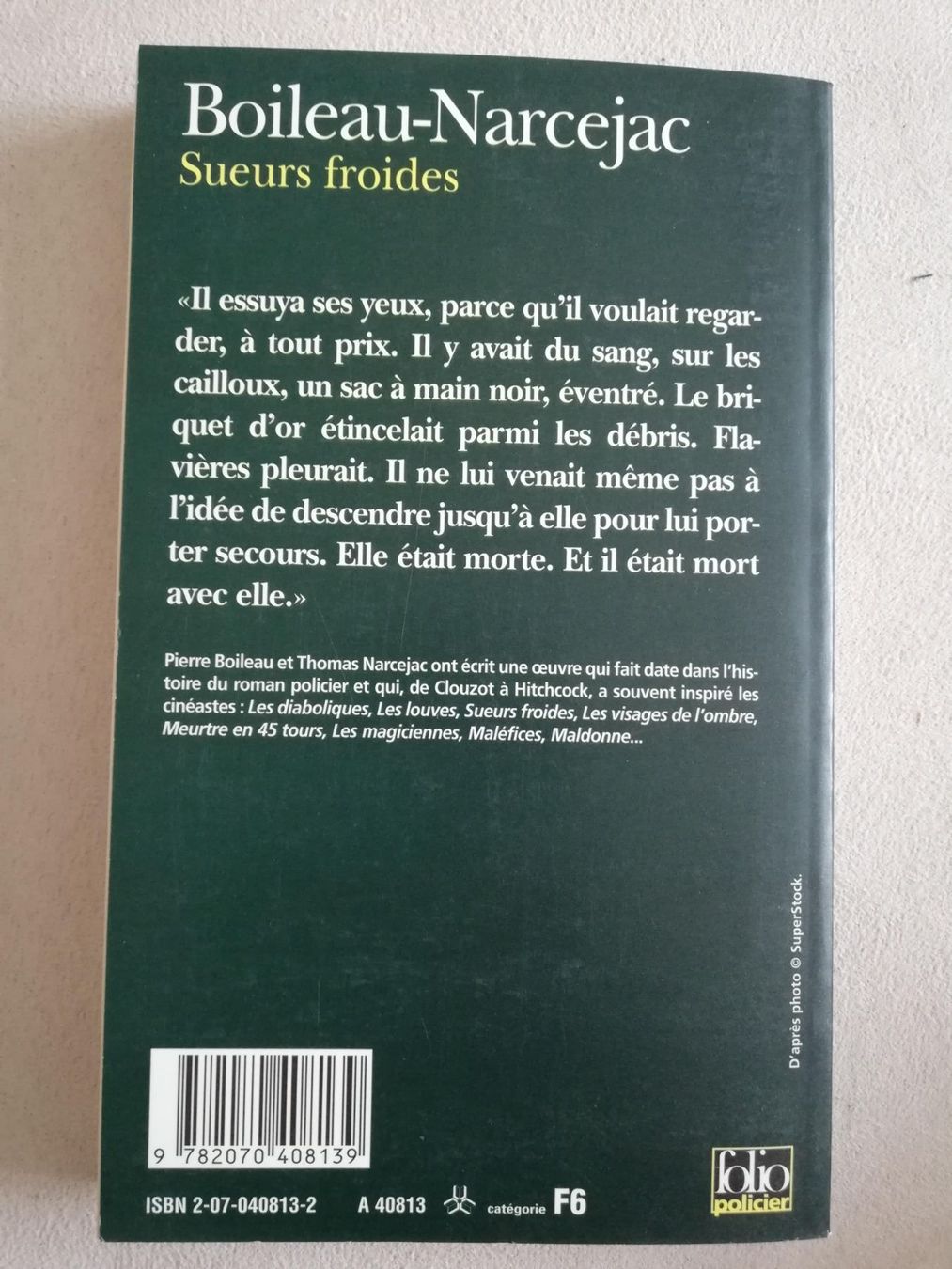 Libri: Sueurs froides – Usato da Büttikon AG venduto da Amineah 1