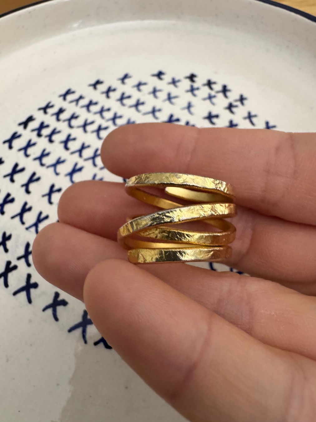 Bagues: Gold colored multi wrap ring – D'occasion à Zürich par kri_zhv2 1
