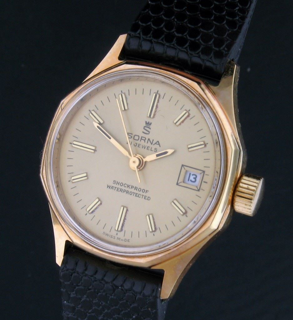 Orologi: Sorna Classic 1970er Lady mechanisch – Nuovo (secondo la descrizione) da Hirzel venduto da Dukduk 1