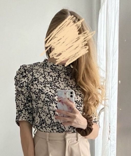 Camicette: Floral Print Blouse with Puff Sleeves – Usato da Zürich venduto da kru_8dtk
