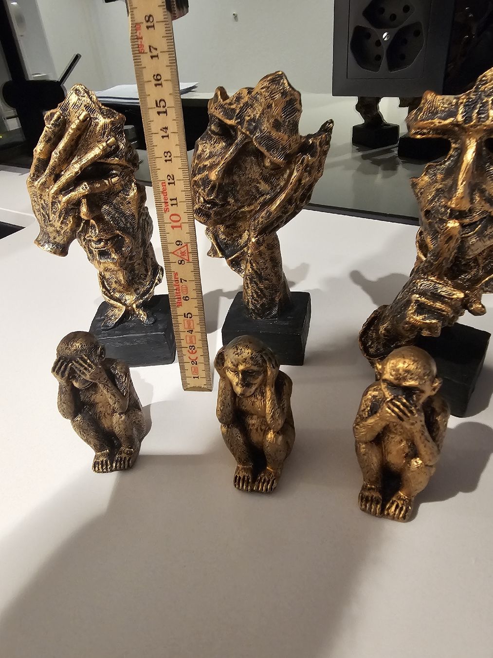 Statuette: Dekofigur Stil Figur mit Struktur Bronze Optik – Usato da Emmenbrücke venduto da tonid26 2