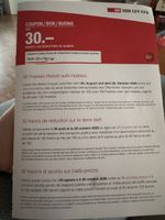 30.-fr coupon für halb tax