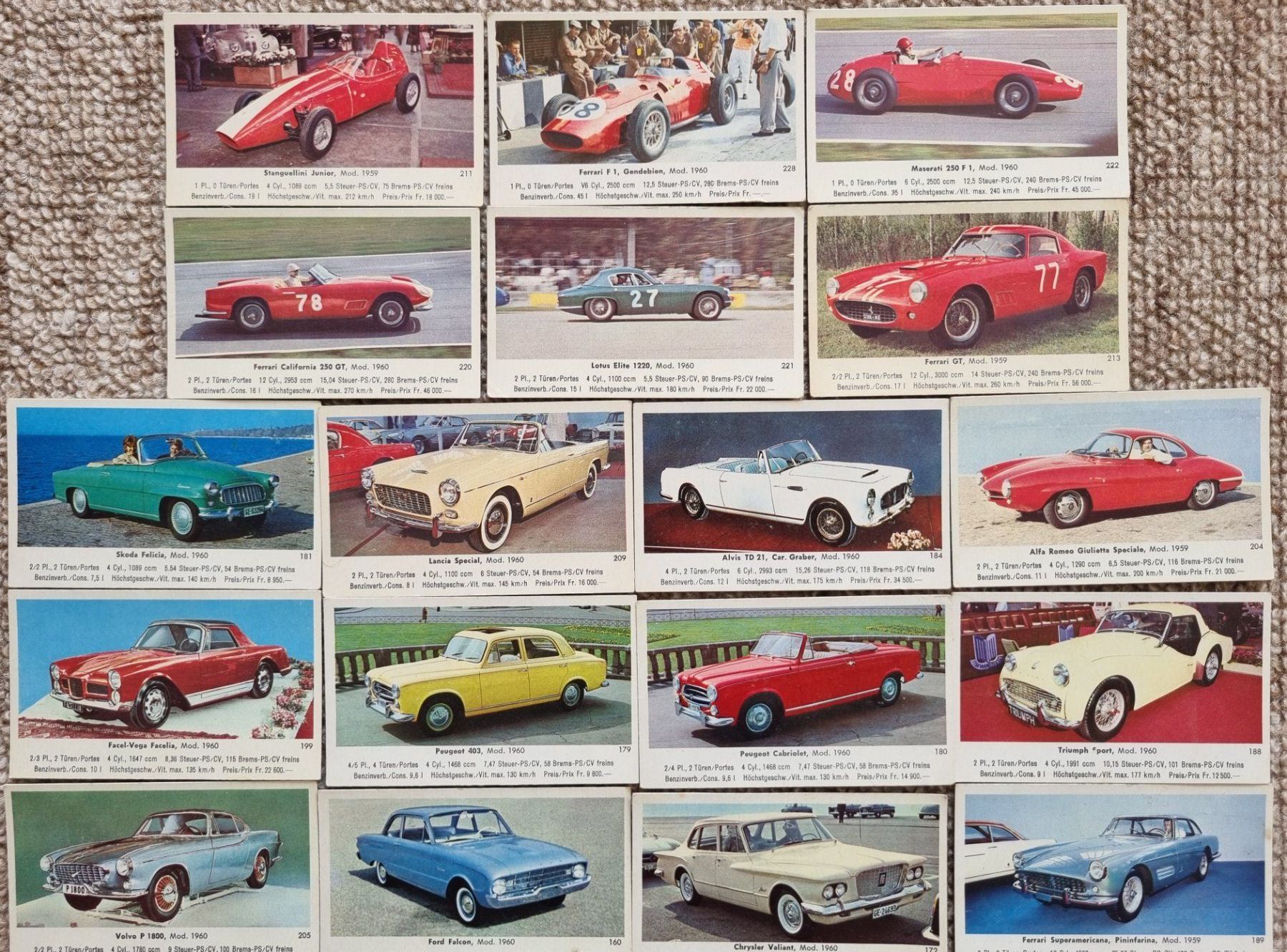 Sammelbilder & Trading cards: Sammelbilder Autos – Gebraucht aus Aarwangen von Rom55