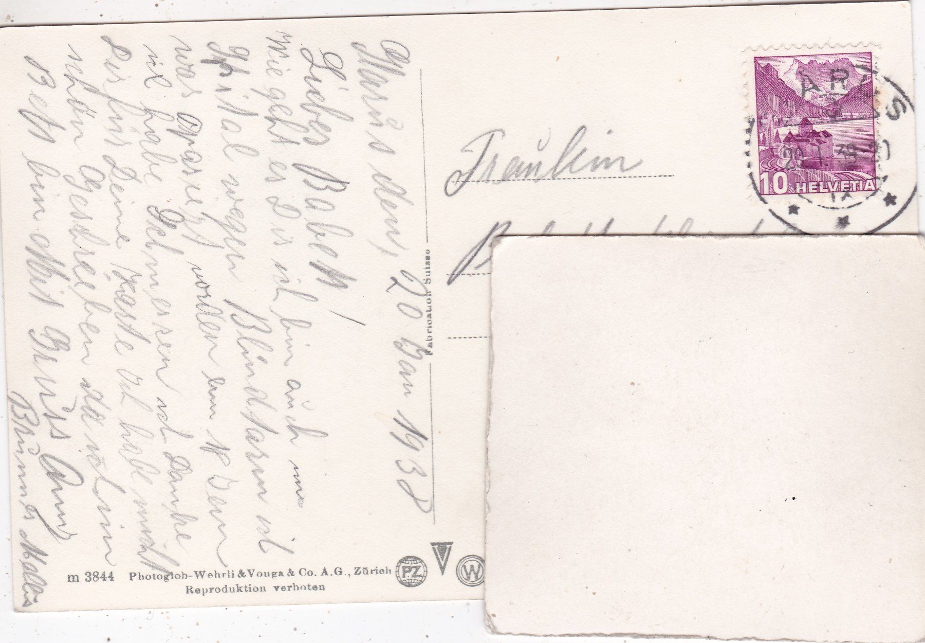 Cartes postales: Glarus Kantonsspital 1938 – D'occasion à Herisau par Lisegrat2008 1