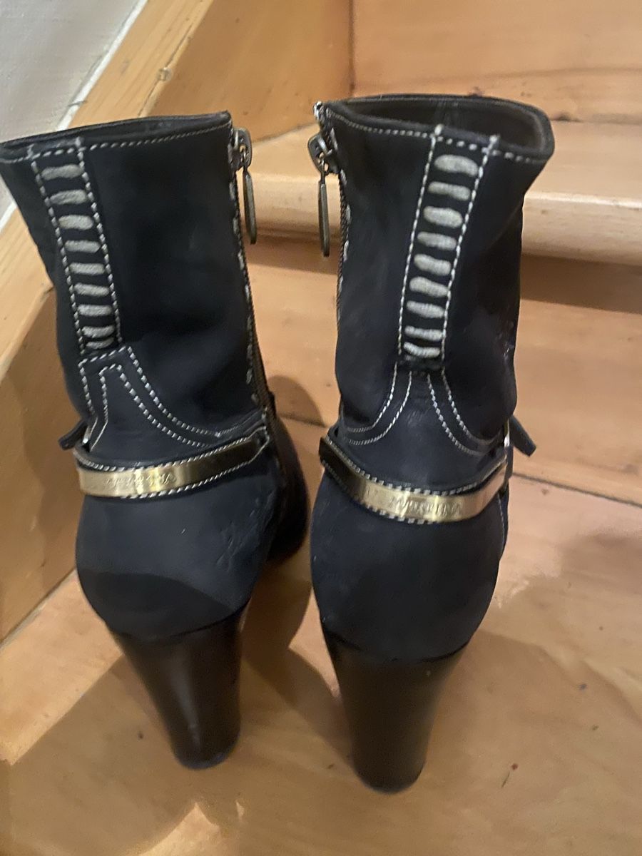 Scarpe da donna: La Marina Stiefeletten Gr. 41 Leder schwarz – Usato da Matten b. Interl venduto da Kings-Fashion 2