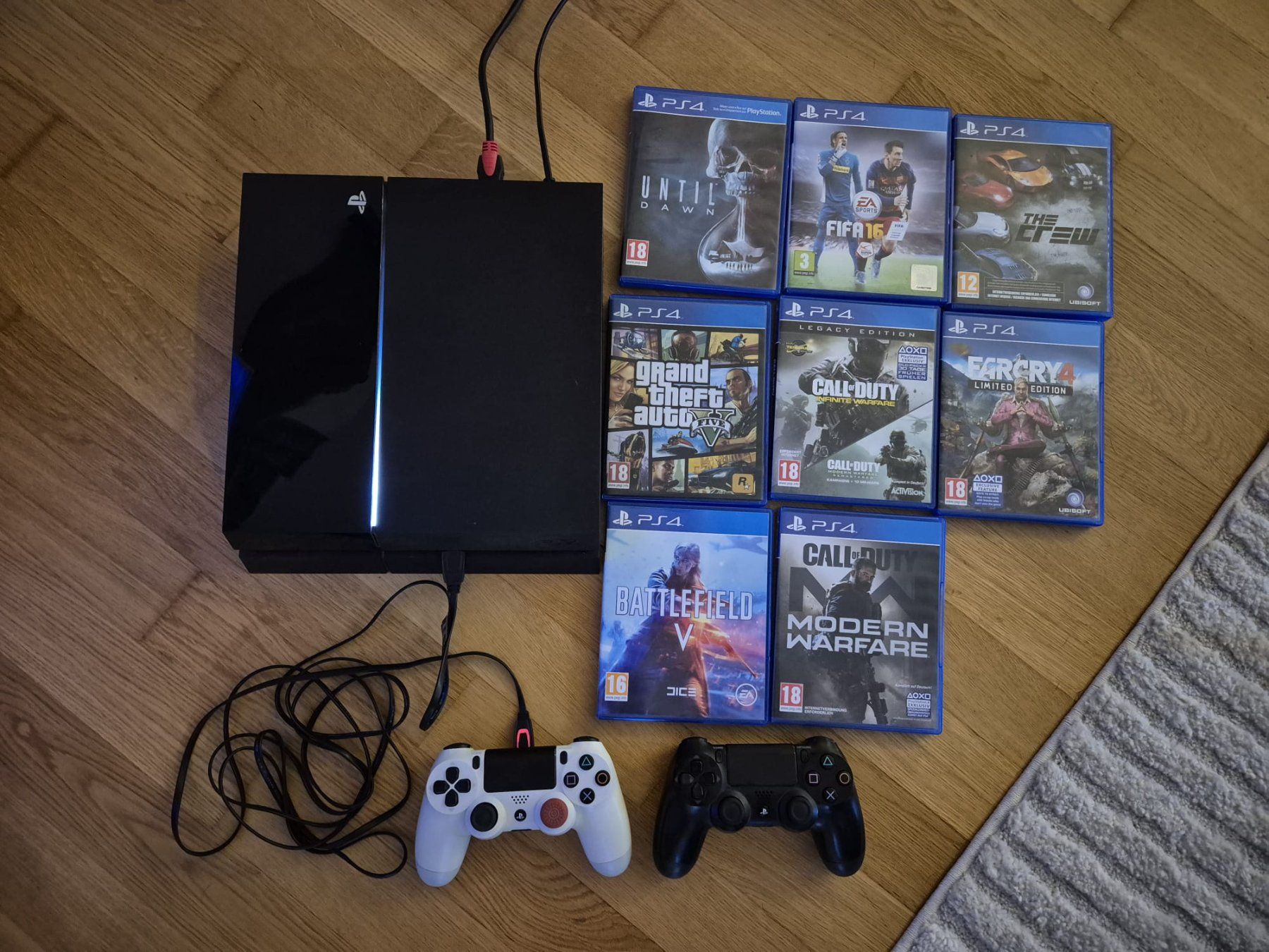 Sony Consoles: PS4 Konsole + Controller + 9 Games| 12.02 Software – D'occasion à Sursee par wmbcar