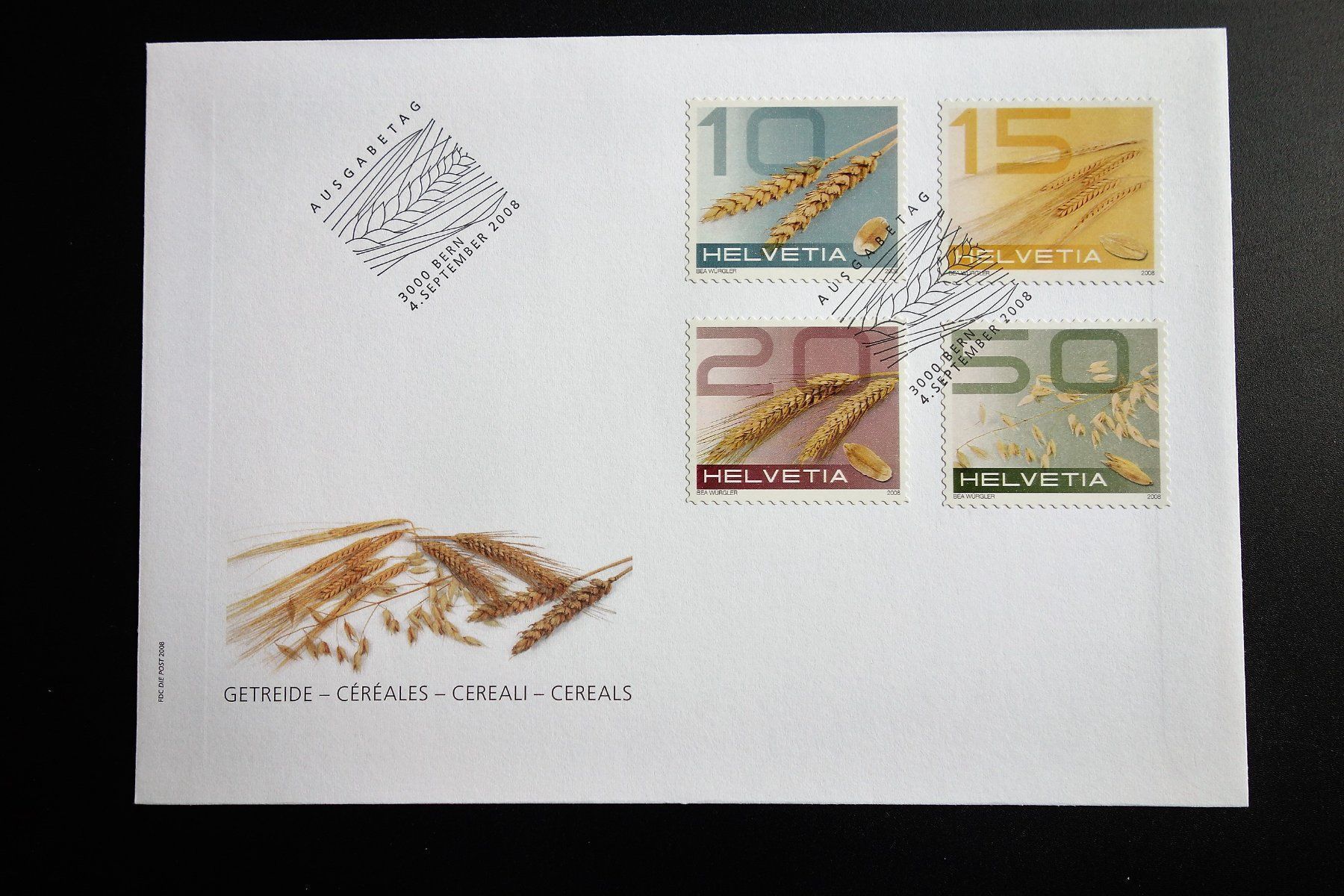 Tutti i francobolli: 2008 FDC Freimarken Getreide – Nuovo (secondo la descrizione) da Mettmenstetten venduto da Sutasso