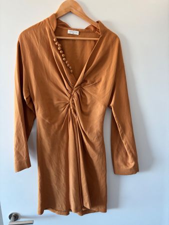 Sandro burnt orange/ camel Kleid