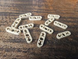 lego 6632 lot de 12 pièces Tan Technic, Liftarm Thin 1 x 3 -