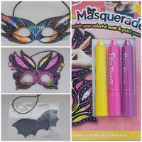 Festival /Maskerade Gesichtsmasken AMOS 4er Set