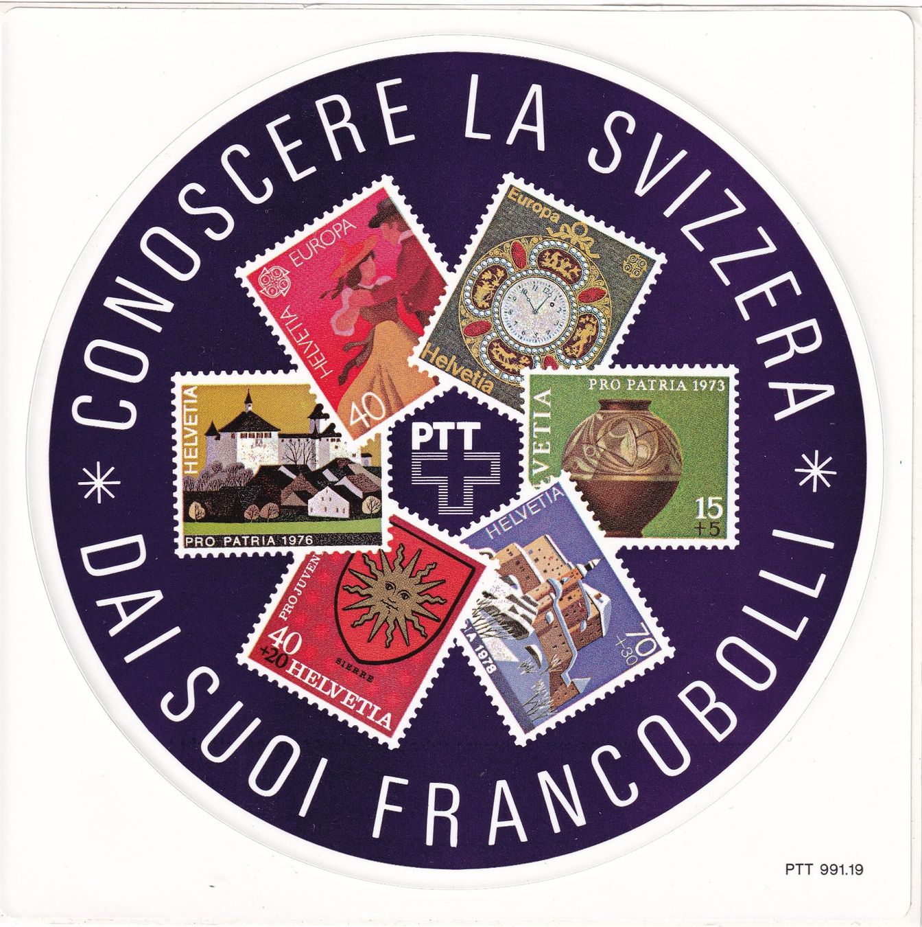 Sticker: 2 adesivi PTT 991.18 + 991.19 – Nuovo (secondo la descrizione) da Castione venduto da Rx-stamps 2