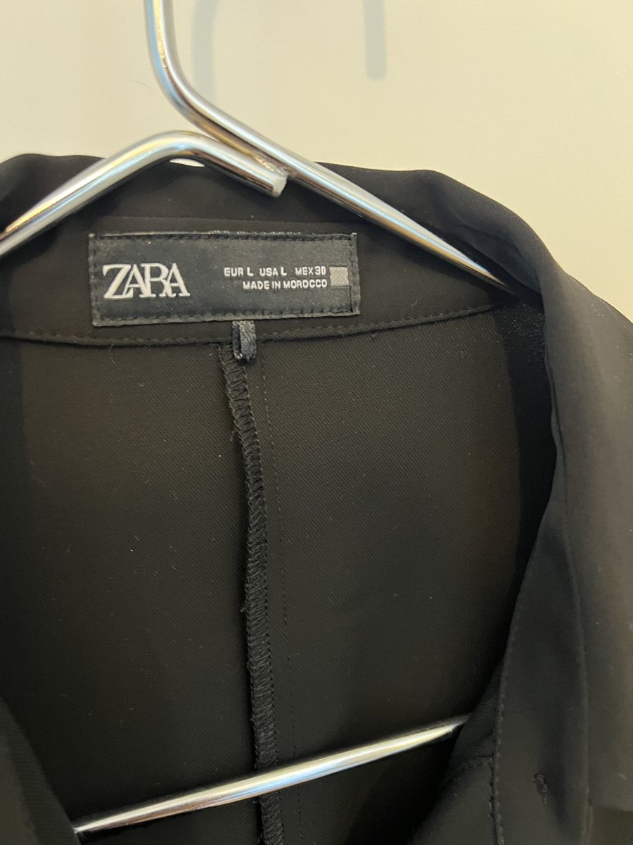 Zara Vestiti: Robe noire ZARA taille L, style tennis - plissée – Usato da Montreux venduto da ZeAe 1
