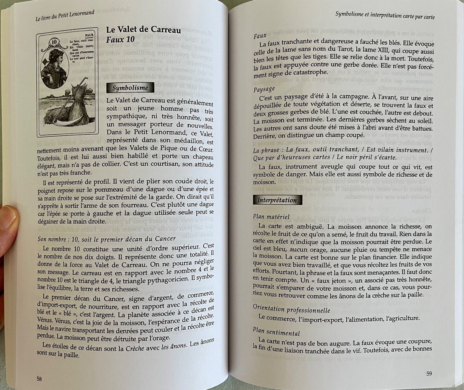 Libri: 2 livres sur le Jeu Lenormand – Usato da Le Crêt-p-Semsales venduto da staglione69 2