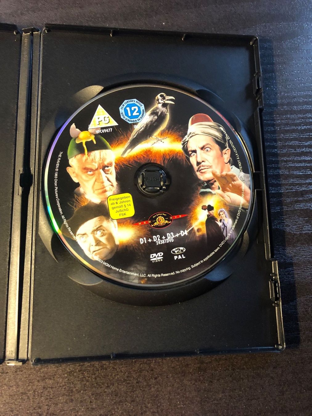 Tutti i DVDs: DVD "Der Rabe" mit Vincent Price, Peter Lorre uvm. – Usato da Schübelbach venduto da Dolly990_2 2