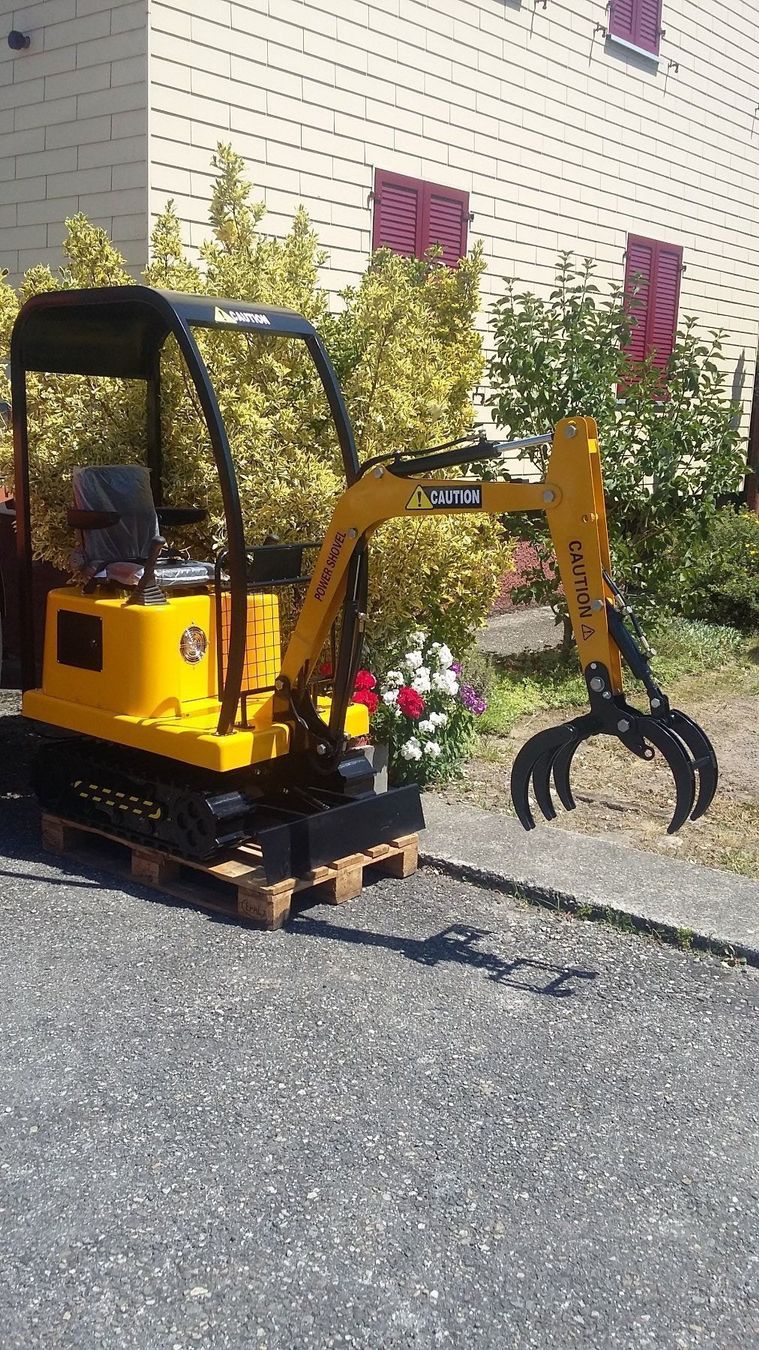 Escavatori: Bagger mit Greifer / Holzgreifer Kinderbagger mit Holzzange – Nuovo (secondo la descrizione) da Dulliken venduto da classiclerchdulliken