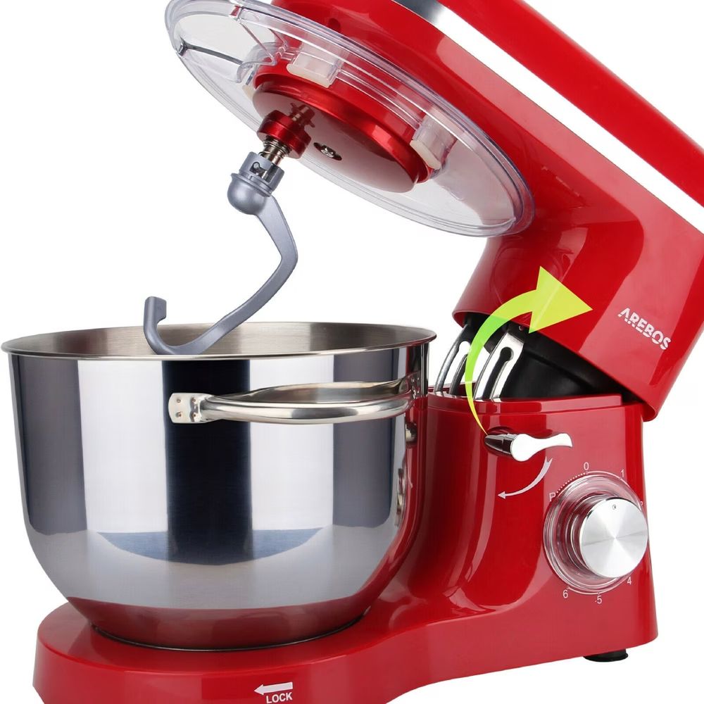 Elettrodomestici da cucina: Arebos Küchenmaschine Rot - Neu – Nuovo (secondo la descrizione) da Nebikon venduto da warendiscount 7