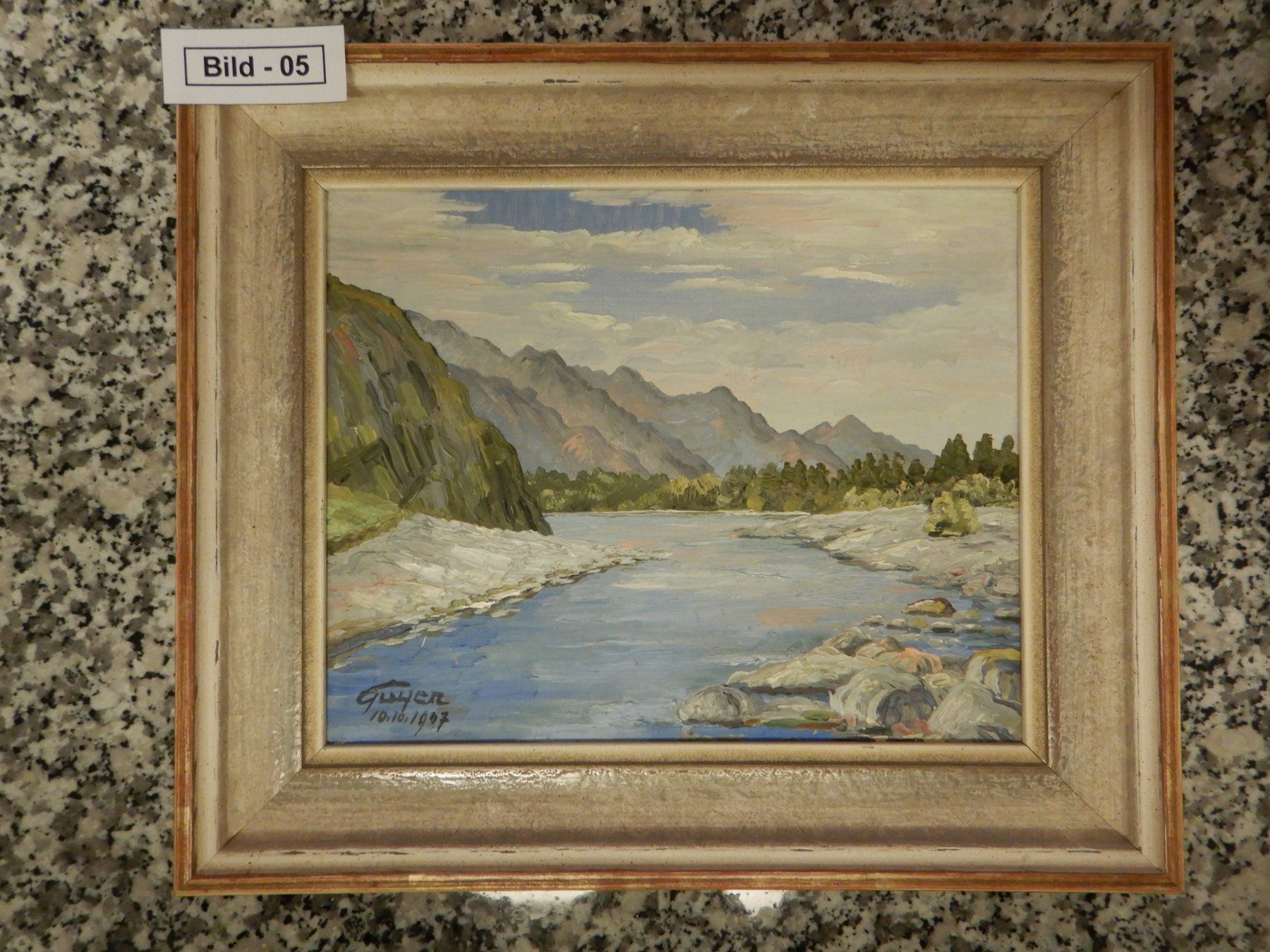 Dipinti: Landschaftsgemälde "Flusslauf" – Usato da Wetzikon ZH venduto da mar_v5x7