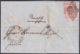 1852, Nr.20, Rayonbrief von SCHAFFHAUSEN +Nachmittag