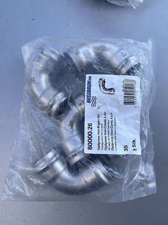 Tiro con l'arco: 1 Pack Nussbaum Optipress Bogen 90° Inox d=35 – Nuovo e nell'imballaggio originale da Endingen venduto da oliver8