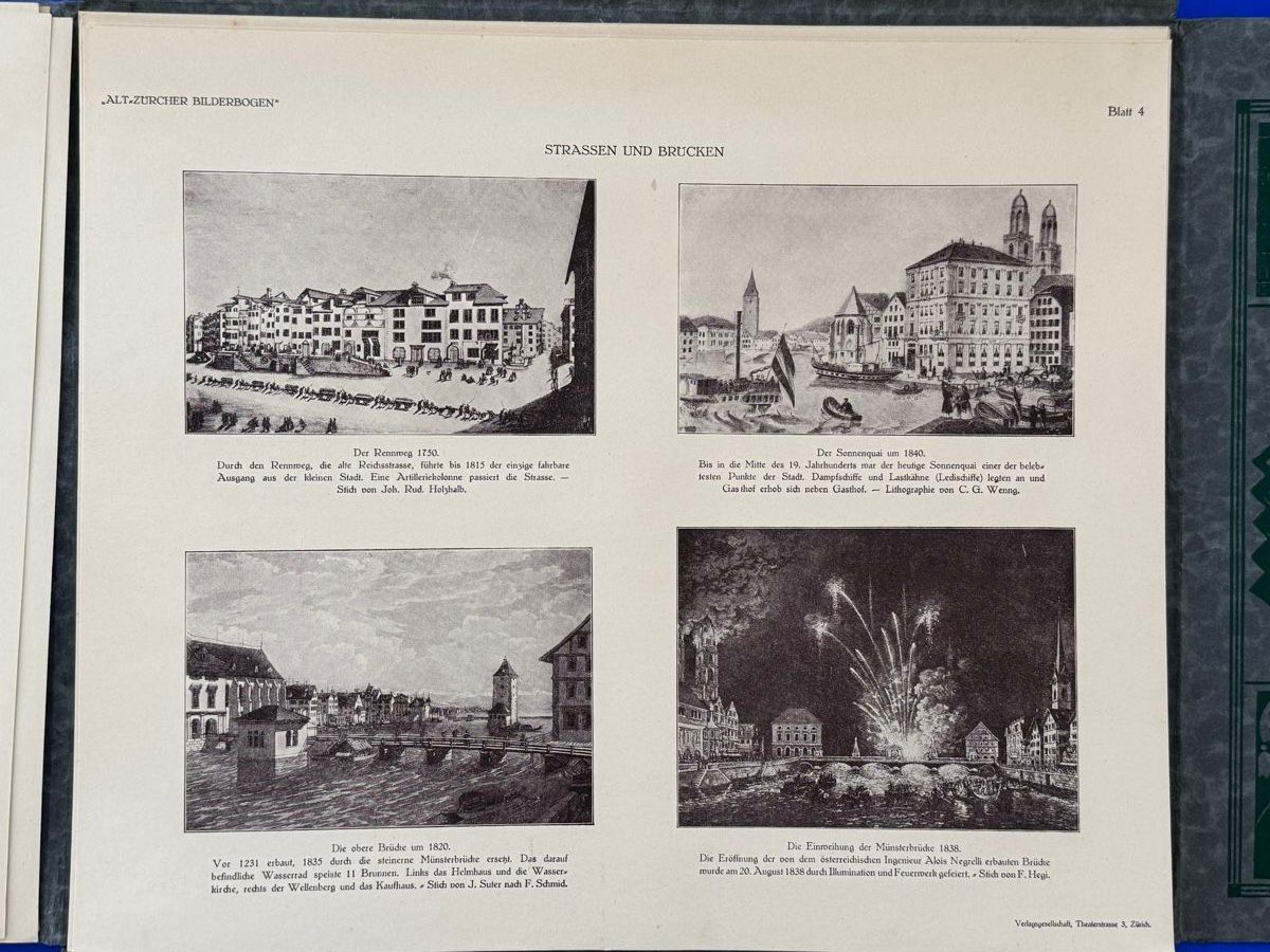Bücher: Alt-Zürcher Bilderbogen. 1926 – Gebraucht aus Adliswil von buch_und_kunst 6