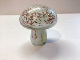 Glas Pilz mit Signatur Vintage