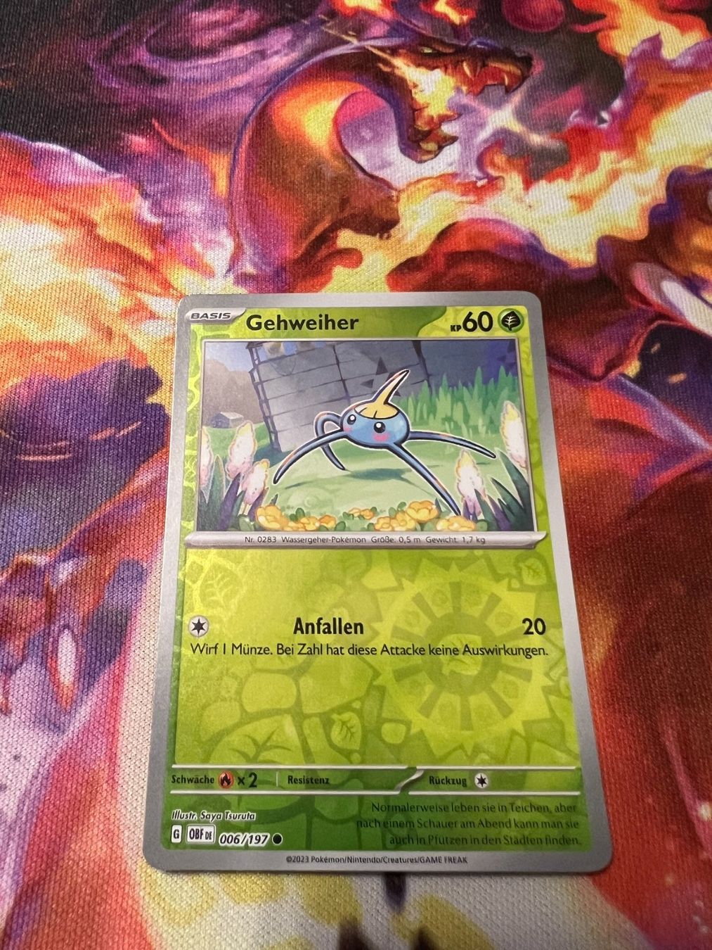 Pokémon Carte collezionabili: Gehweiher (OBF 006) / Reverse Holo / Obsidianflammen – Nuovo (secondo la descrizione) da Bülach venduto da CherryBlu