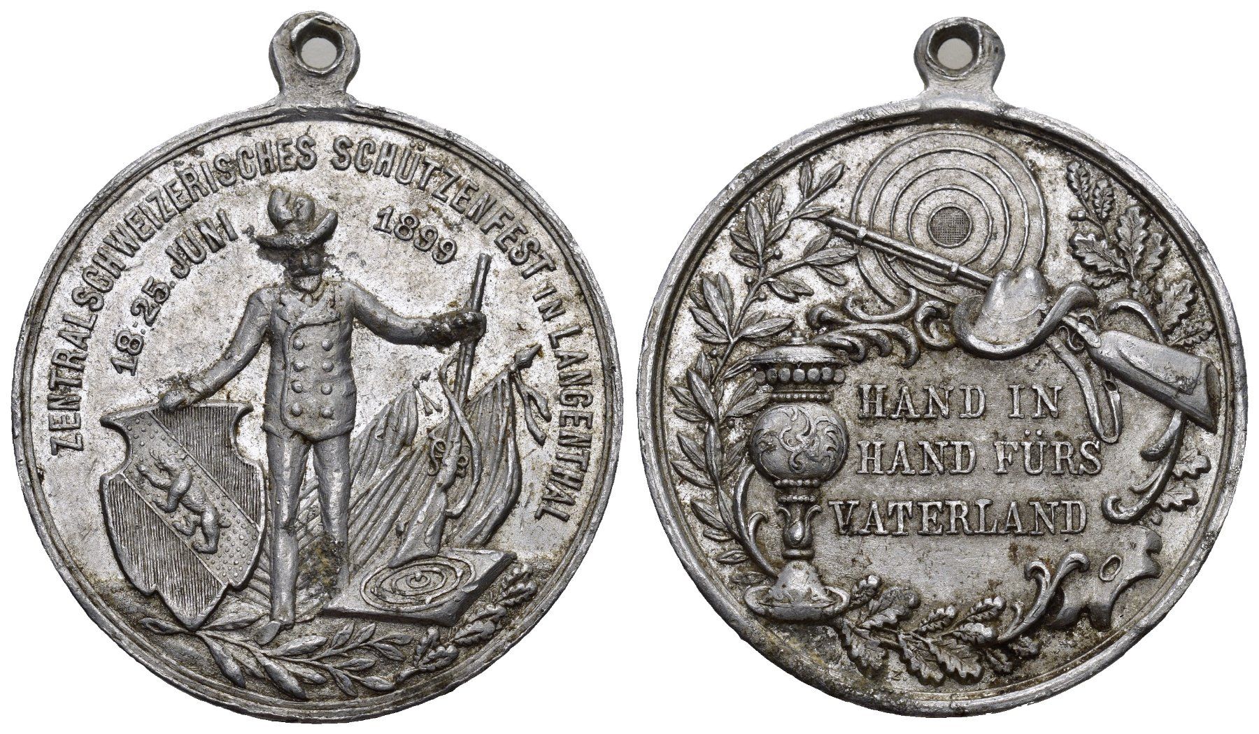 Médailles: Langenthal 1889 – D'occasion à Bern par numismatictops